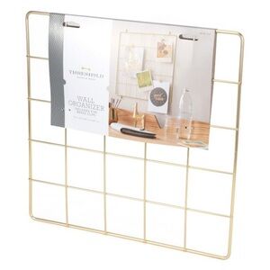 White grid wall organizer